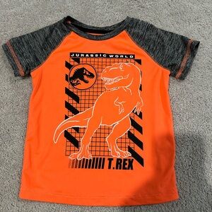 Jumping Beans Orange and Black T-Rex Kids Tee